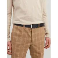 Jack & jones Cinturón 'Stockholm' negro / plata