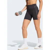 Adidas - Women's Optimé Workout 3-Stripes Short Leggings - Leggings size XXL - Length: 7'', gris