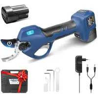 OEM Sierras eléctricas a batería, motor sin escobillas, característica de corte progresivo, color azul, dos baterías
