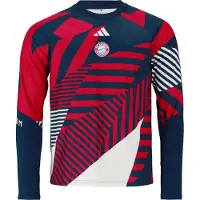 Adidas Camiseta deportiva 'FC Bayern München Pre-Match' marino / rojo sangre / blanco