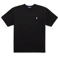 Ralph Lauren para mujer. 211967104002 Camiseta de punto jersey de algodón negro (XXS), Casual, Manga corta, outlet 20