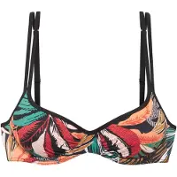 Sunseeker Top de bikini petróleo / naranja oscuro / rosa oscuro / negro