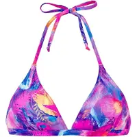 Venice beach Top de bikini azul oscuro / amarillo / azul violaceo / lila neón