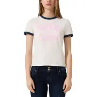 s.Oliver -qs T-shirts Offwhite Talla: XS | Camisetas de Seda Outlet | Mujer | Blanco