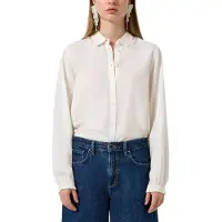 QS -qs Blouses Offwhite Talla: 42 | Manga Larga Outlet | Mujer | Blanco