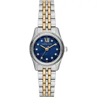 Michael Kors Reloj analógico 'LEXINGTON' zafiro / oro / plata / transparente