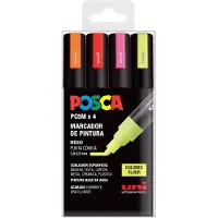 Posca Rotulador Pc-5m 1.8-2.5mm 4 Fluorescent