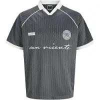 Jack & Jones Camiseta 'JCOEterna' gris oscuro / blanco