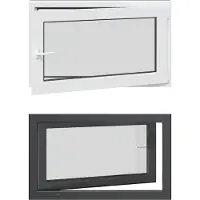 vidaXL Ventana oscilante y pivotante para sótano, modelo RISOR, 100 x 60 cm