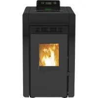 SCHENGER , estufa de pellets HLP3402, color negro, , 5,5 kW, totalmente automática, con conexión Wi-Fi y modo Eco