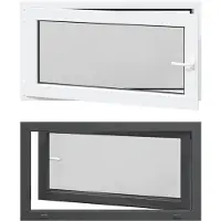 vidaXL Ventana oscilante y pivotante para sótano, modelo RISOR, 110 x 70 cm