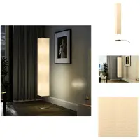 vidaXL Lámpara de pie con estructura de acero, 170 cm, color beige - Lámparas