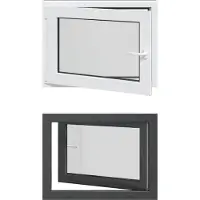 vidaXL Ventana oscilante y pivotante para sótano, modelo RISOR, 80 x 60 cm
