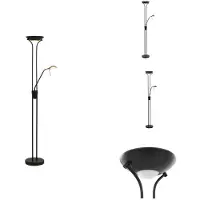 vidaXL Lámpara de pie regulable LED de 23 W - Bombillas