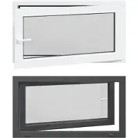 vidaXL Ventana oscilante y pivotante para sótano, modelo RISOR, 110 x 70 cm