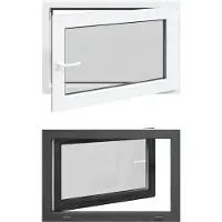vidaXL Ventana oscilante y pivotante para sótano, modelo RISOR, 90 x 50 cm