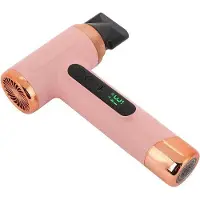 OEM Secador de pelo Reisföhn de 200 W con boquilla concentradora, batería de 15000 mAh, apto para todo tipo de cabello, color rosa