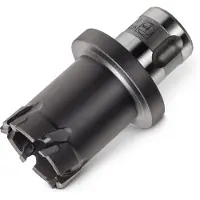 Fein Broca de núcleo HM, con revestimiento TiAIN, sistema de sujeción QuickIN PLUS, diámetro de perforación: 30 mm, corte: 63130130010