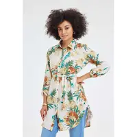 DIDI Tunic Jolie Offwhite Rising Sun Print Talla: 46 | Blusas Outlet | Mujer | Blanco