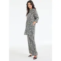 DIDI Tunic Diary Black Bloom Print Talla: 34 | Manga Larga Outlet | Mujer | Negro