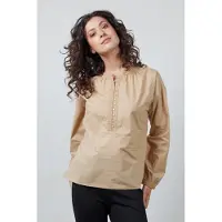 DIDI Blouse Chandy Tan Brown Talla: 44 | Manga Larga Outlet | Mujer | Marrón