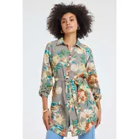 DIDI Tunic Jolie Taupe Rising Sun Print Talla: 44 | Manga Larga Outlet | Mujer | Negro