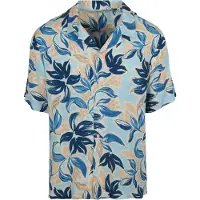Shiwi Vic Short Sleeve Shirt Floral Leafs Blue Sky Floral Leafs Talla: L | Bañadores Outlet | Hombre | Azul