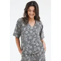 DIDI Blouse Tess Black Bloom Print Talla: 38 | Blusas Outlet | Mujer | Negro