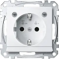 Merten Enchufe CEE 7/3, blanco, modelo MEG2304-0419 (MEG2304-0419), marca