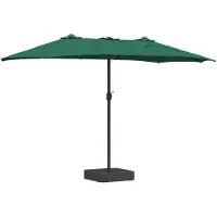 Syfax Sombrilla de jardín Verde 385 x 209 x 244 cm Poliéster