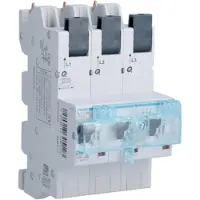 Hager Interruptor SLS, 3 polos, 35A, modelo HTS335C, para carril guía, sistema QuickConnect