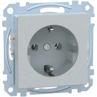 Merten Enchufe SCHUKO de , modelo StK MEG2301-0460, sistema M, aluminio