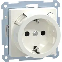Merten Enchufe FI-SCHUKO, modelo BRS 233819, color blanco polarizado brillante, sistema M