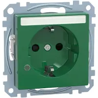 Merten Enchufe SCHUKO MEG2303-0304, color verde, sistema M, marca