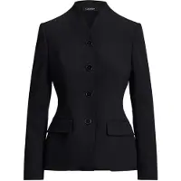 Ralph Lauren para mujer. 200B24032002 Americana de crepé de lana y elástico negro (40), Casual, Clásico, outlet 2