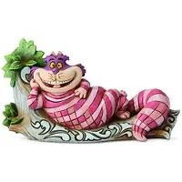 Disney Enesco Alicia En El País De Las Maravillas Cheshire Figura Acostada