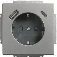 Busch-Jaeger Enchufe BJ SCHUKO -/USB-A+C 20 EUCB2USBAC-866