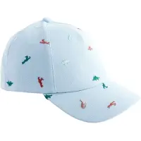 Next Sombrero azul claro / petróleo / rojo cereza