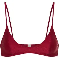 LASCANA Top de bikini rojo oscuro