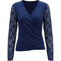 Imily Bela Camiseta azul real