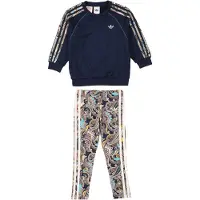 Adidas Originals adidasConjunto de sudadera de cuello redondo y mallas x Liberty London Oversized 104 Night Indigo / Multi / Multicolor / Night Indigo Niño