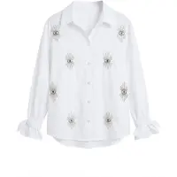 Imily Bela Blusa mezcla de colores / blanco