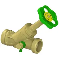 Schlosser Válvula de retención JS, para instalación exterior, multipuerto, acero inoxidable, DN32, conexión AG 1/2", certificada DVGW