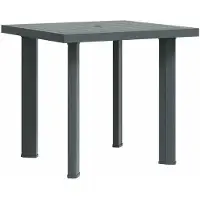 StarTech.com Mesa de jardín - Mesa de balcón de plástico - Rectangular - 80x75x72 cm - Resistente a la intemperie - Fácil de limpiar - Verde