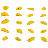 Blue pill - Medium Boulder - Presas de escalada size XS-M, blanco/amarillo