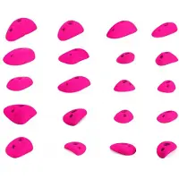 Blue pill - Small Mix - Presas de escalada size S/M, fucsia/blanco