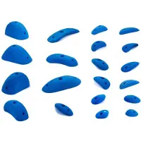 Blue pill - Extrem Boulder - Presas de escalada size XS-XL, azul/blanco