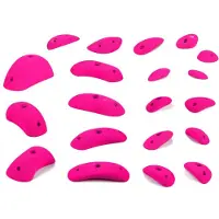 Blue pill - Hard Boulder - Presas de escalada size XS-XL, fucsia/blanco