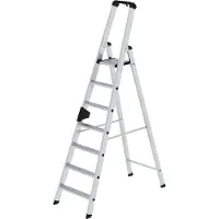 Munk Escalera de pie MUNK con reposapiés ergonómico, 7 escalones