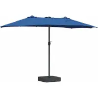 Syfax Sombrilla de jardín 385 x 209 x 244 cm Poliéster y Acero